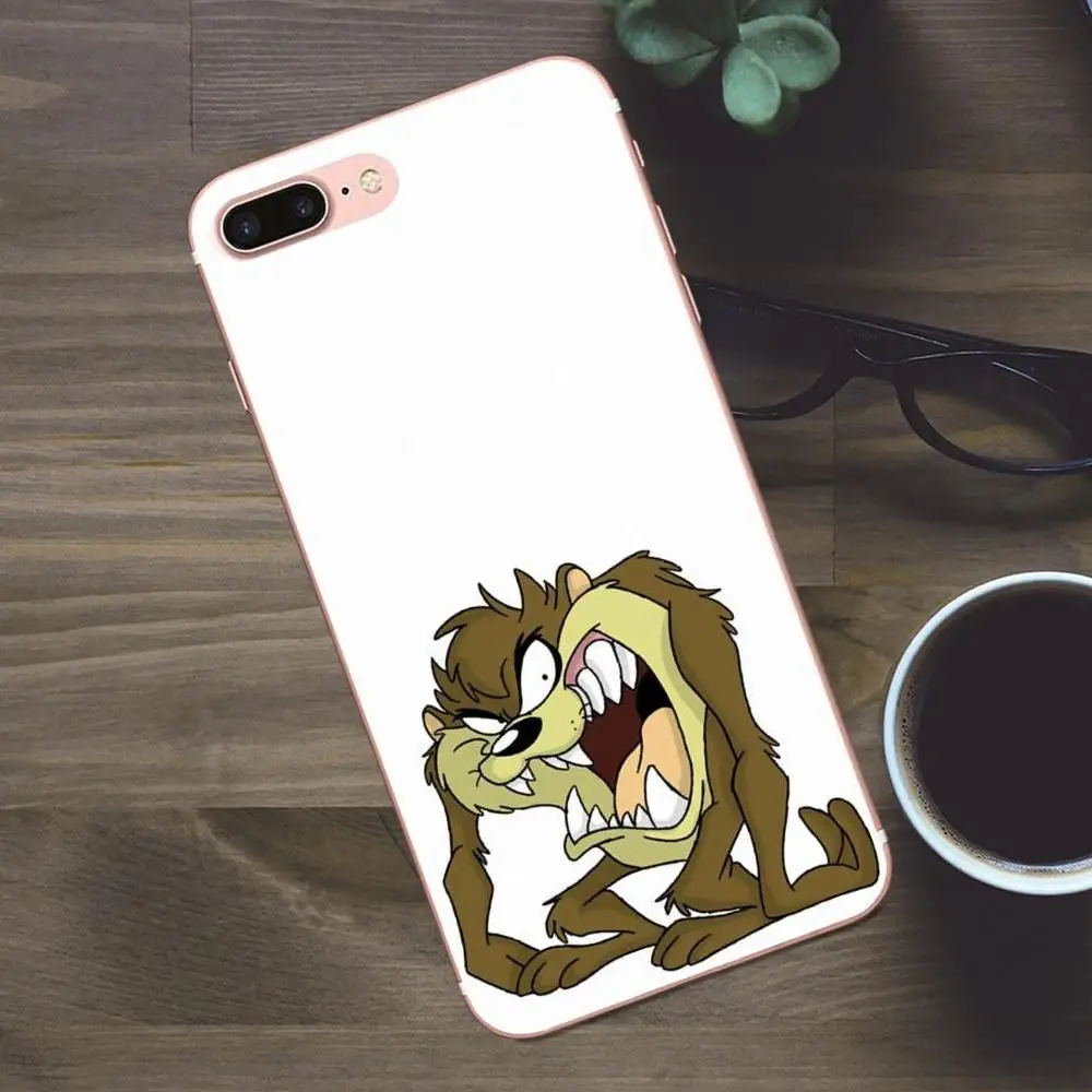 Bixedx Taz Looney Tunes для Apple iPhone 4 4S 5 5C SE 6 6S 7 8 Plus X Galaxy A3 A5 J1 J2 J3 J5 J7 2017 мягкая оптовая продажа