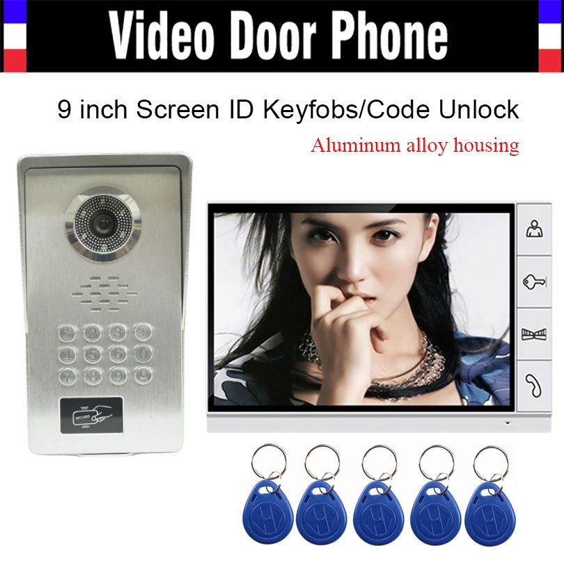 9 дюймовый монитор роскошный корпус из чистого алюминиевого сплава RFID брелоки