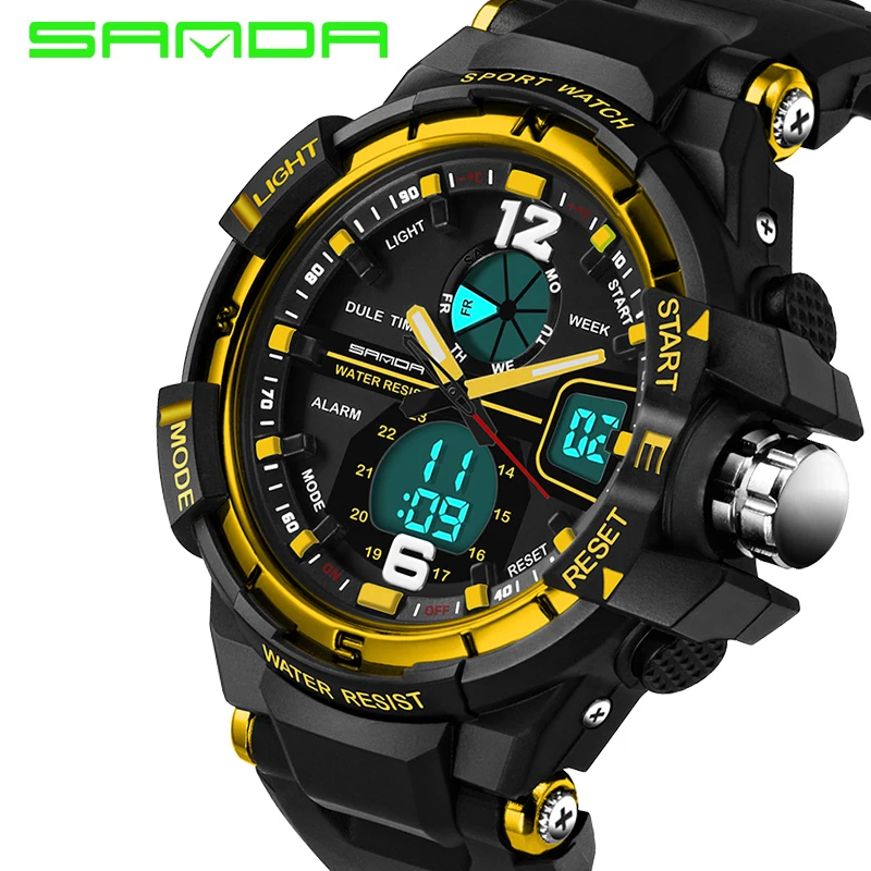Мужские кварцевые наручные часы SANDA Брендовые повседневные спортивные в стиле