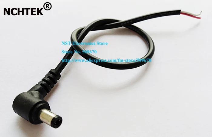NCHTEK Right Angled DC 5.5x2.5mm Power Plug Connector Extension Cable About 30CM/Free Shipping/100PCS | Обустройство дома