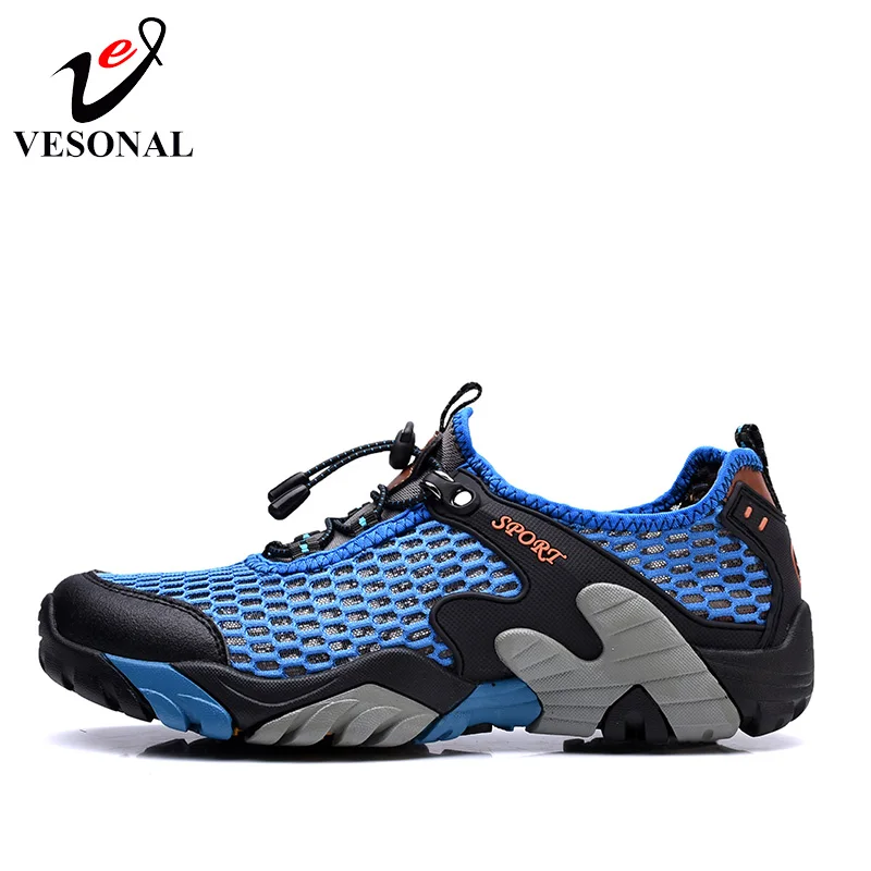 VESONAL Spring Summer Male Sneakers Mesh Shoes For Men Walking Breathable Soft Quality Casual Comfortable Designer Footwear 2018 | Обувь
