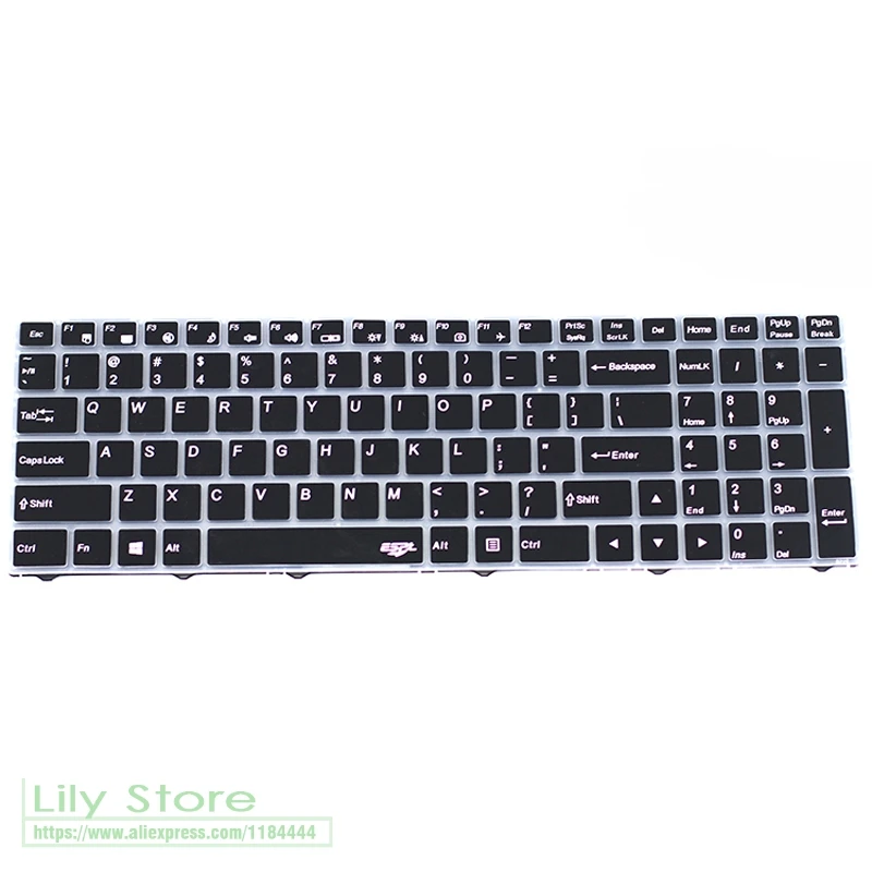 black Для ThundeRobot ST-PLUS G150MG G150S ST PLUS, игровой ноутбук, планшеты, 15,6 дюймов, силиконовый защитный чехол для клавиатуры - Цвет: black
