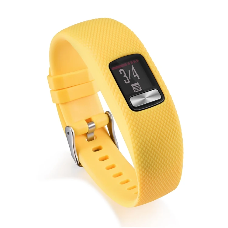 XBERSTAR силиконовый ремешок на запястье для Garmin VivoFit 4 фитнес-трекер Смарт-часы замена часы браслет - Цвет: Yellow