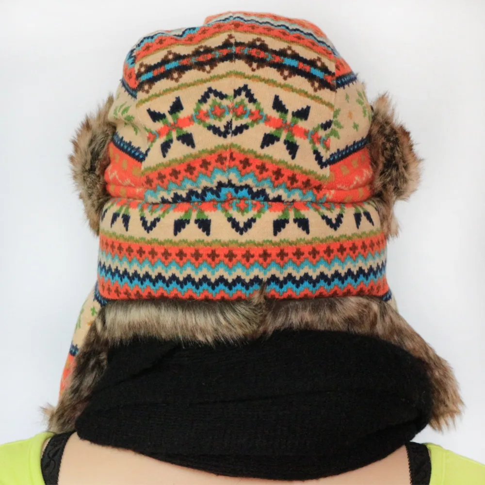 BooLawDee 2017 зимние мужские шапки Авиатор из трикотажной ткани ушанки для взрослых в