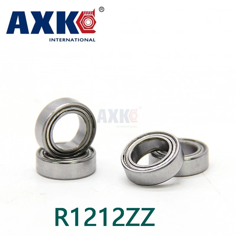 

Axk R1212zz Bearing Abec-1 (10pcs) 1/2"x3/4"x5/32" Inch R1212 Zz Ball Bearings For Rc Models R12-2z & R12-zz