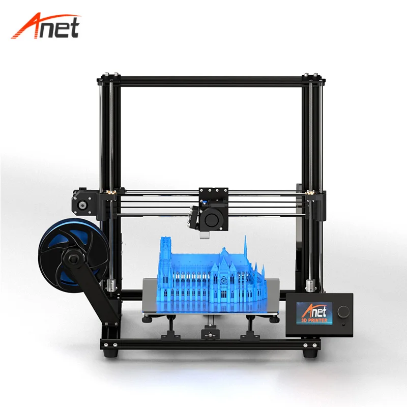 Обновленный 3D-принтер Anet A8 plus набор для самостоятельной Печати из алюминиевого