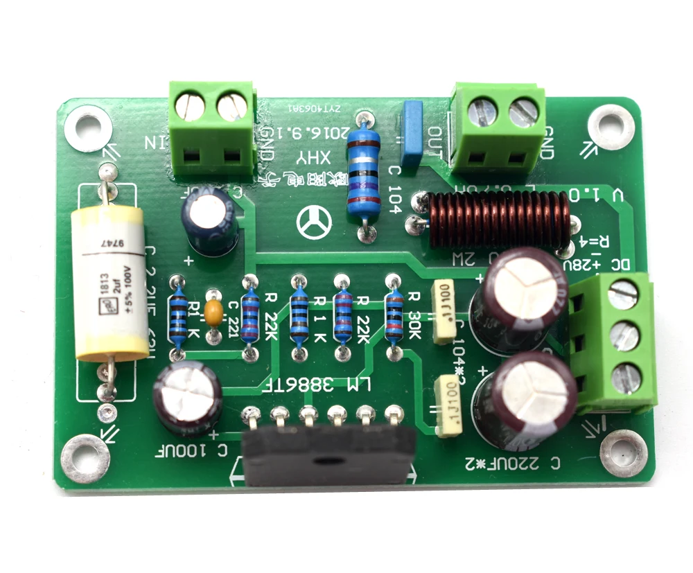 Lusya HiFi LM3886TF моно аудио усилитель мощности доска 68 Вт для 4-8 Ом динамик в сборе F5-010