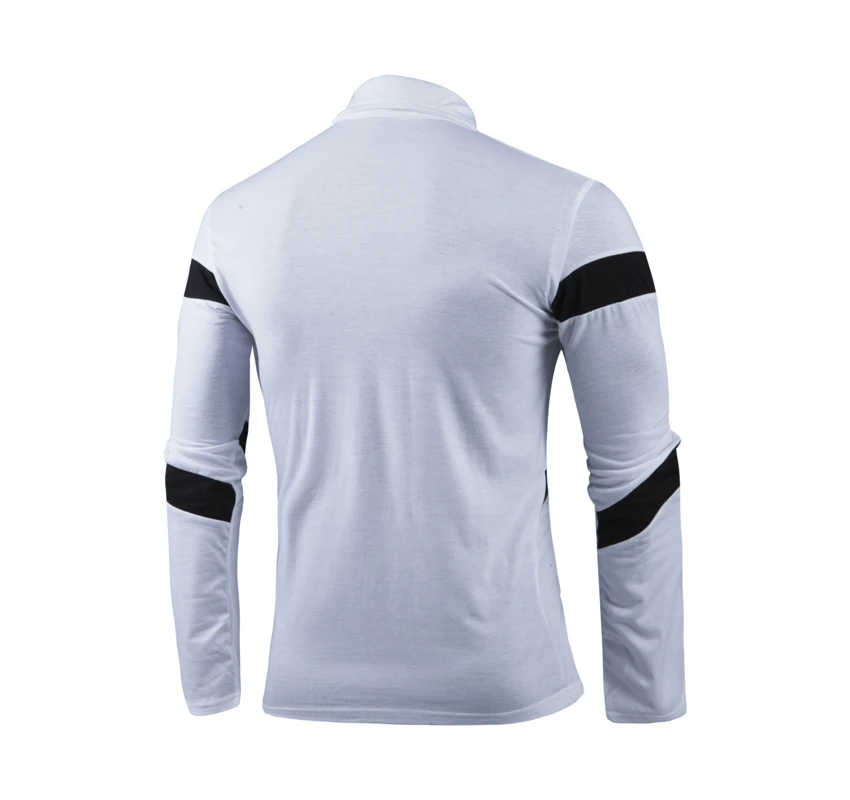 Лидер продаж 2020 осенне-зимняя Модная рубашка-поло с длинным рукавом белая и