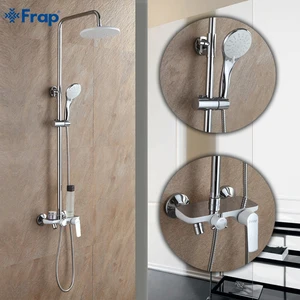 Смеситель для душа Frap F2431, белый, с одной ручкой