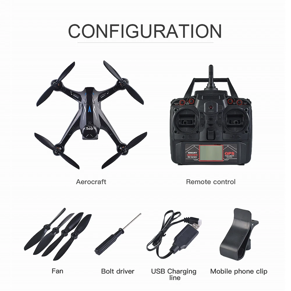 GW198 Дрон RC Квадрокоптер 5G WiFi FPV 720 P/1080 P широкоугольный HD Camara Дрон с длинным дистанционным управлением