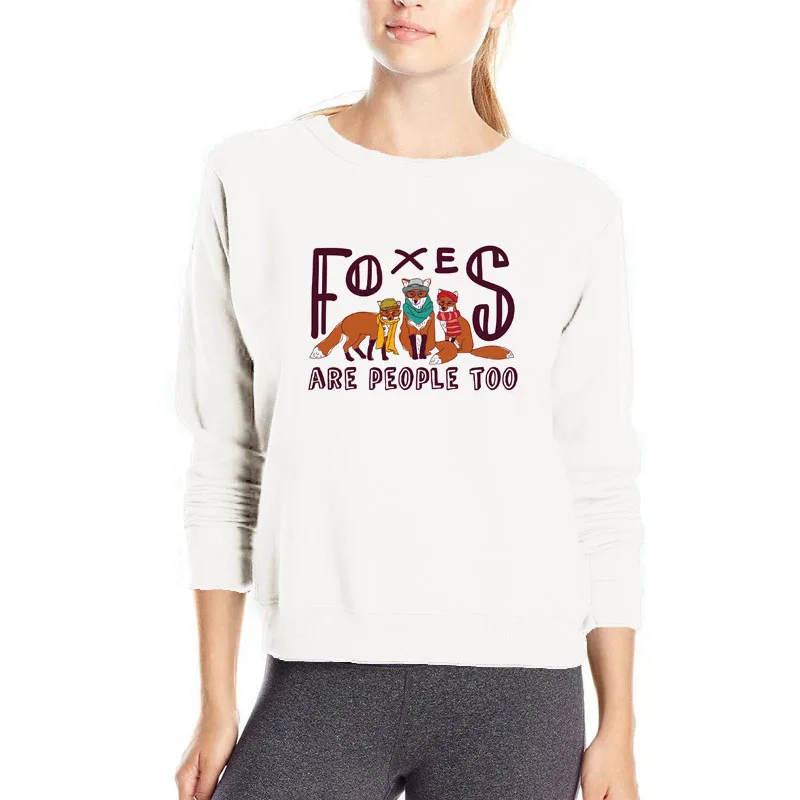 Худи с принтом лисы Новое поступление милая одежда животными брендовая