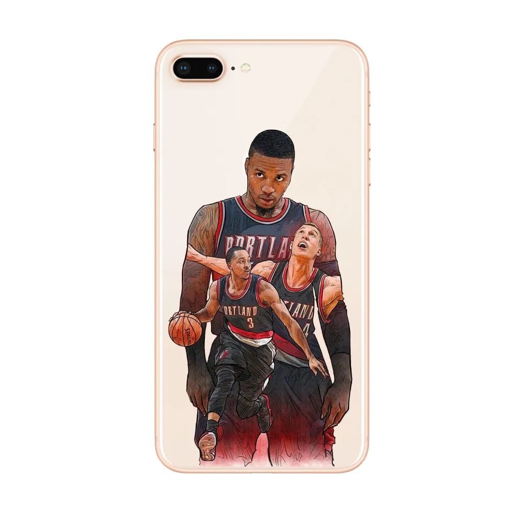 Баскетбольный чехол для телефона Кобе Джеймс Джордан iPhone X XS XR 8 7 6 S Plus 5 5S SE Coque