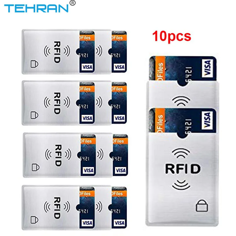 10 шт. защита от сканирования рукава для карт кражи RFID идентификация рукав