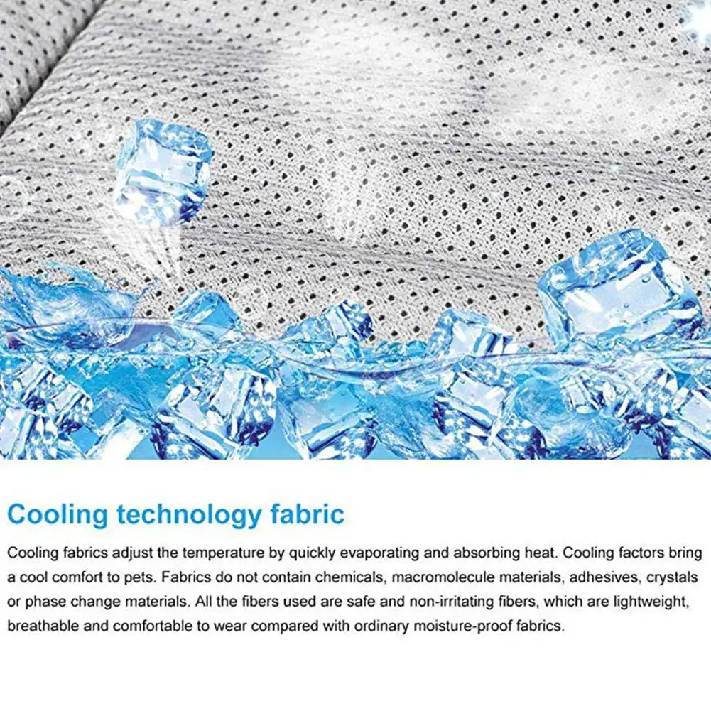 Летний светоотражающий Регулируемый охлаждающий жилет для домашних животных