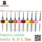 Инструмент для сверления из карбида вольфрама, сверло для печатной платы 0,3 мм-1,2 мм, фрезерный станок с ЧПУ 10 шт., фрезерный станок с ЧПУ для ручной дрели