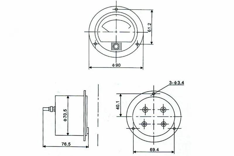 62T2/65C5 200V класс 2,5 Аналоговый вольтметр измеритель напряжения измерительный прибор
