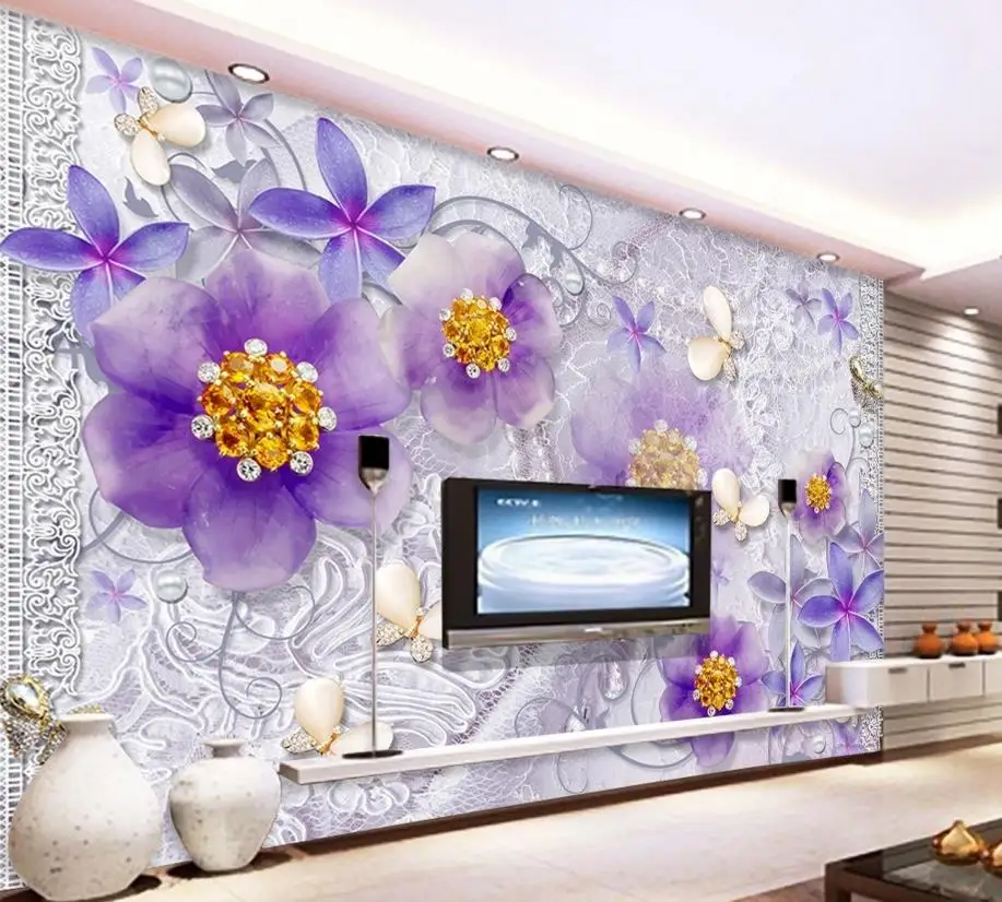 Europea роскошные обои для гостиной печать фото золотой узор кирпичная стена на