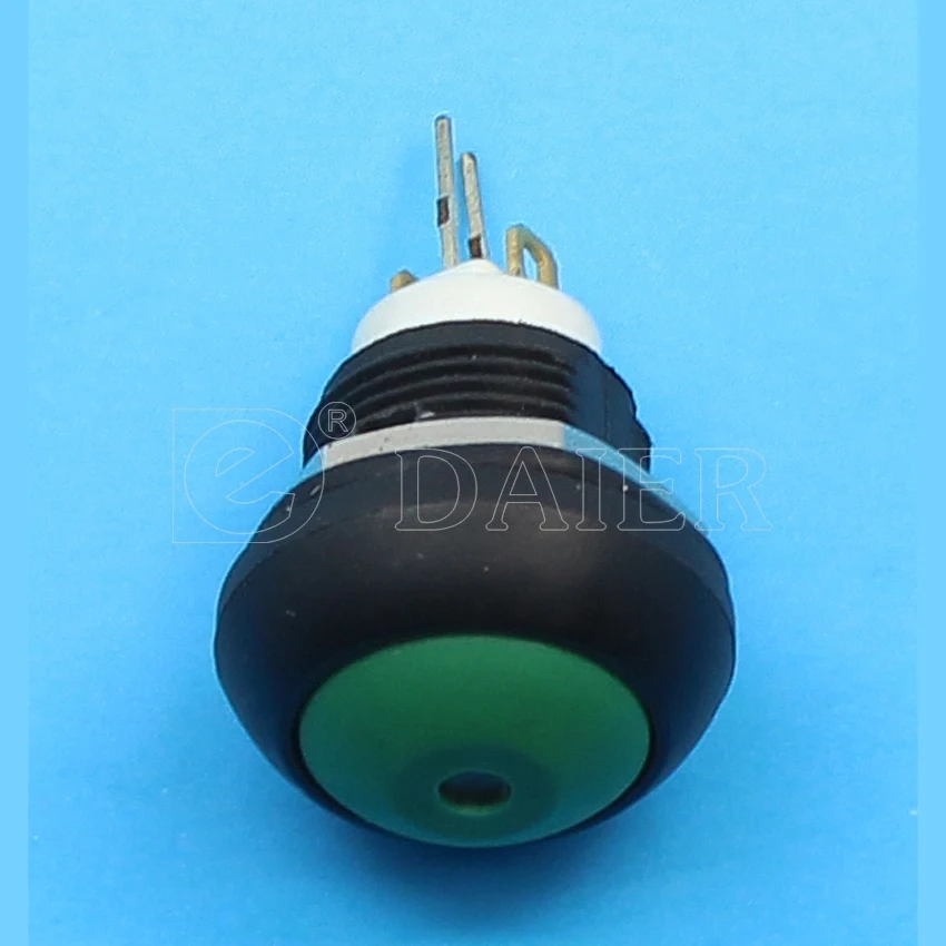 6 шт. пластиковые кнопочные переключатели 12 мм 4 контакта 2 А 220 В переменного