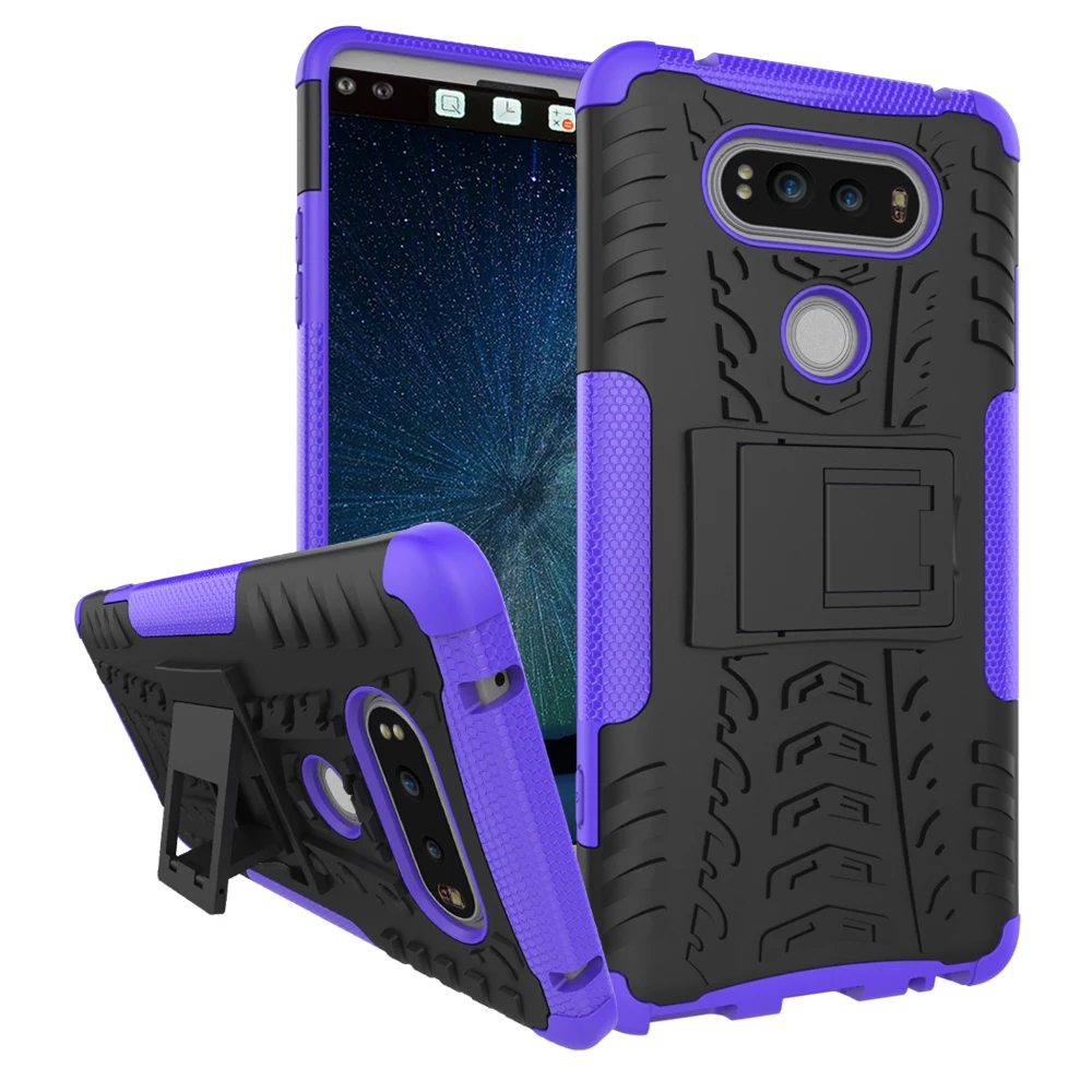 Purple Чехол для телефона LG V20, защитный противоударный силиконовый чехол для LG V20, чехол LGV20 F800 H990ds F800L V 20 < - Цвет: Purple