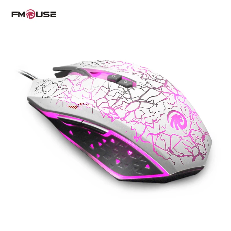 Оригинальная игровая мышь F MOUSE X8 Dazzle Color Diamond Edition проводная геймерская оптическая