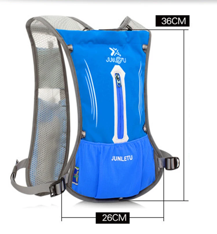 저렴한 러닝 백 옵션 병 야외 스포츠 배낭 마라톤 트레일 러닝 수화 조끼 팩 2L 워터 가방 사이클링 하이킹