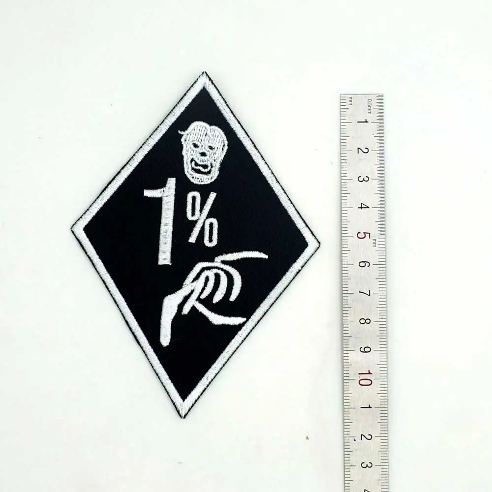 Язычниками мотоцикл патч 1% байкерские вышитые велосипедистом нашивки значки 6