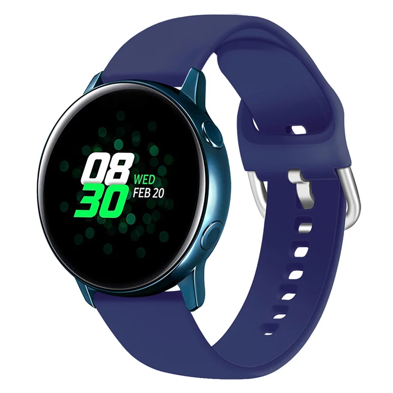 Ремешок для часов для samsung Galaxy Active Watch 20 мм спортивные ремешки для huawei сменный ремешок для часов браслет 91018 - Цвет ремешка: 8