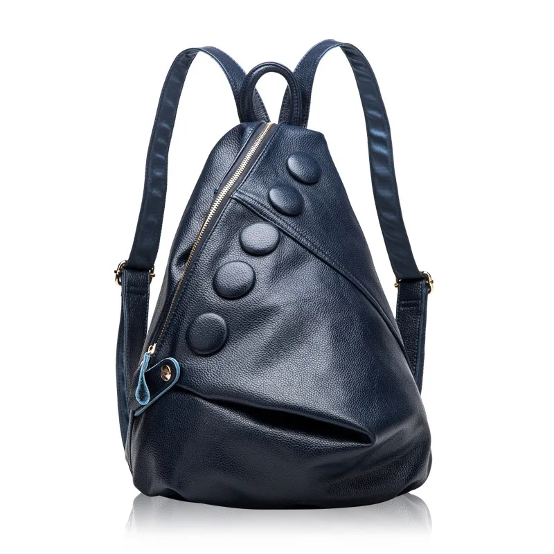 Мини милые модные рюкзаки для женщин из натуральной кожи дизайнерские с мягкой