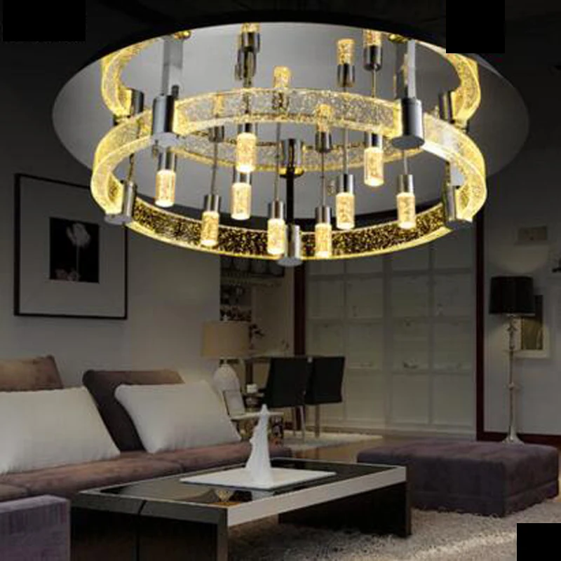 Простая атмосфера светодиодный круглый пузырьковый кристалл потолочное