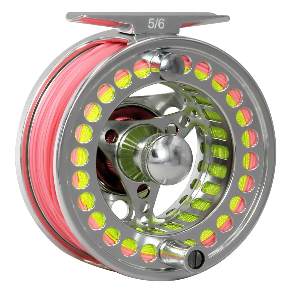 Angler Dream 3/4 5/6 7/8 9/10WT Fly Рыболовная Катушка комбо CNC машина алюминиевая Серебряная