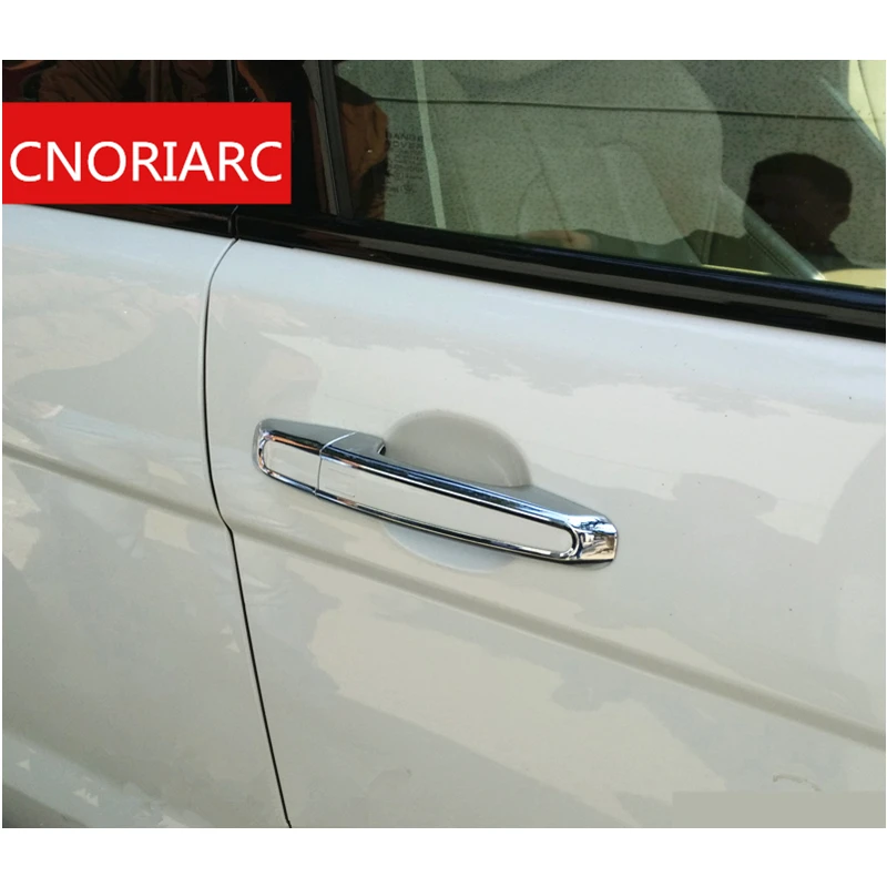 CNRICARC 8 шт. Наружная ручка двери автомобиля декоративная Обложка наклейки Хром ABS
