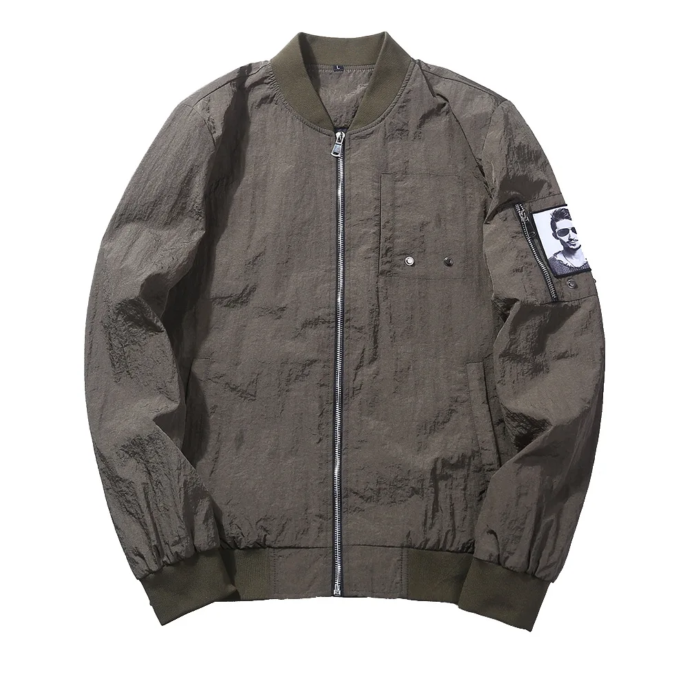 YiFun 2018 Демисезонный Новый Мужская Мода Бейсбол куртка мужское лицо Отпечатано High