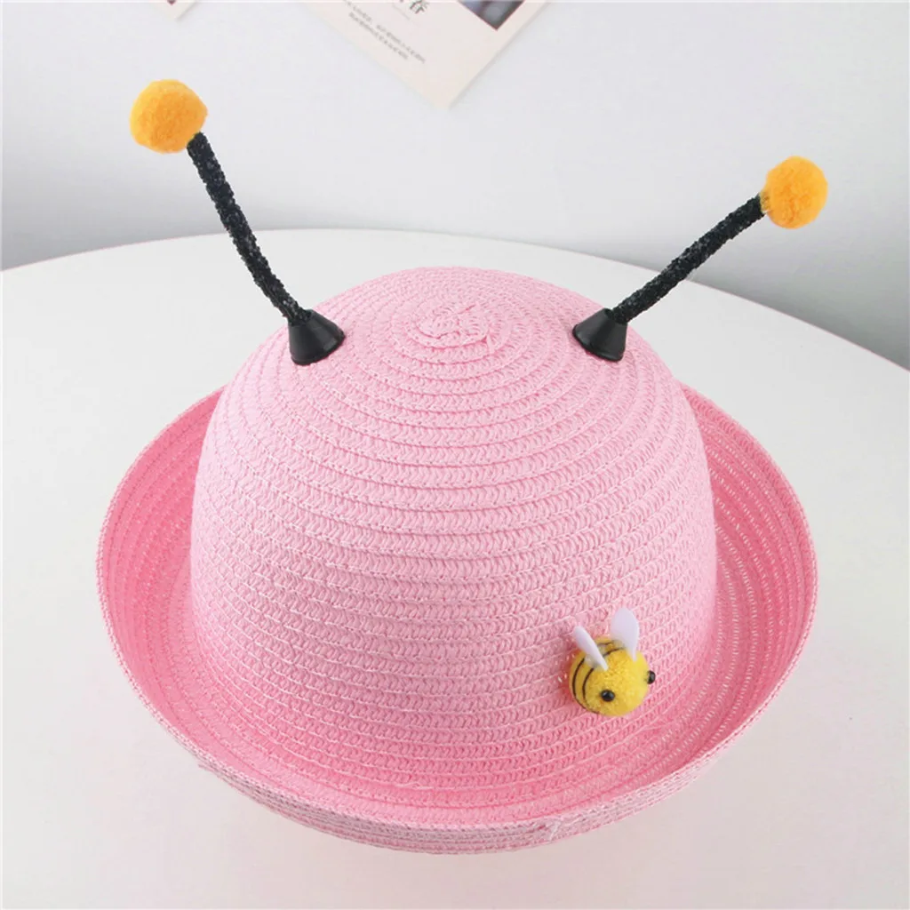 

Summer Baby Boy Girls Cap Cartoon Children Breathable Caps Straw Hats Kids Muts baby beanie toddler hat