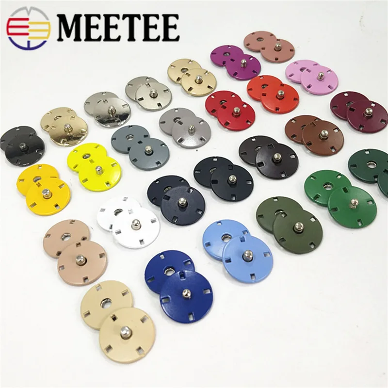 Металлическая застежка Meetee 10 комплектов 12 5 28 мм невидимая сделай сам пальто