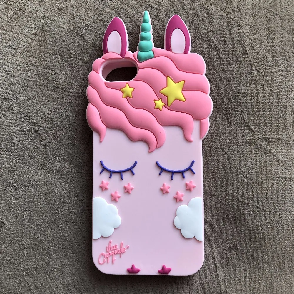 3D Fashion Cartoon Pink Unicorn Soft Silicone Case For Samsung Galaxy S8 S9 PIus S6 S7 Edge J3 J5 J7 2016 2017 Pro A8 A5 2018 |