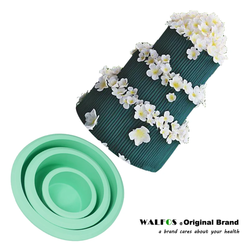 Красивая трехслойная силиконовая форма для торта WALFOS с мастикой инструменты