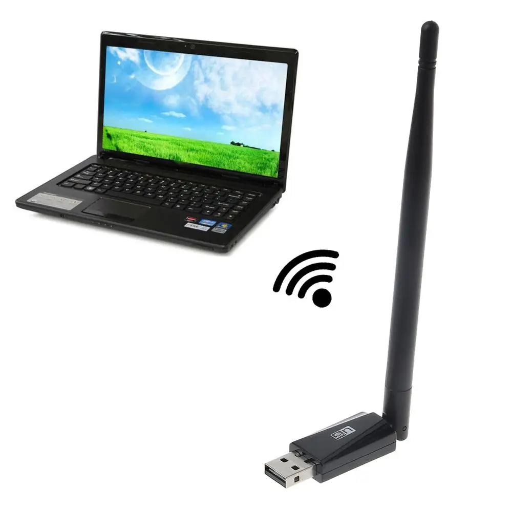Мини беспроводной Wifi адаптер 150 Мбит/с 5дб антенна USB приемник сетевая карта 802.11b/n/g
