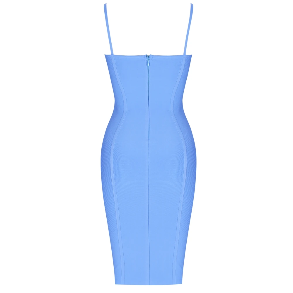 

Deer Lady $9.9 ONLY!! Clearance Sale!Blue Bandage Dress Bodycon Celebrity Club Evening Party Dress