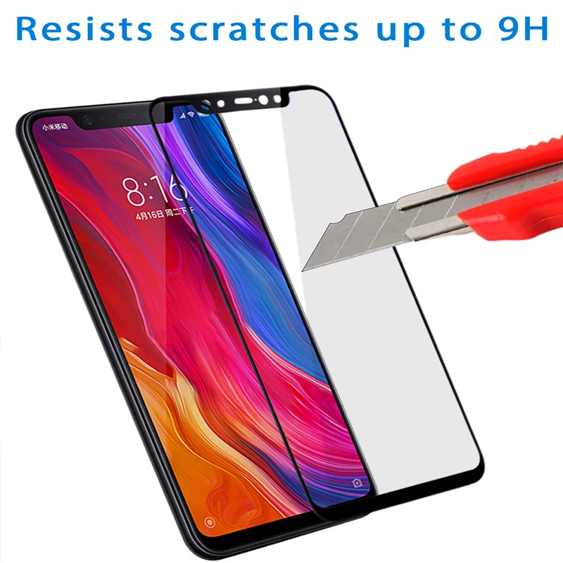 Закаленное стекло для Xiaomi mi 8 Защита экрана Pocophone F1 Mi A1 A2 SE 5X 6X Redmi 6 6A 5 Plus Note 5A Pro