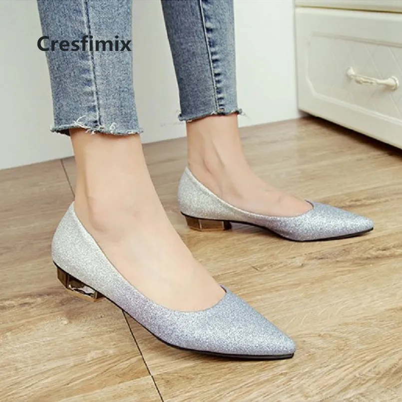 

Cresfimix women cute comfortable spring slip on flat shoes lady casual street shoes female cool shoes mujer tacones altos c3211