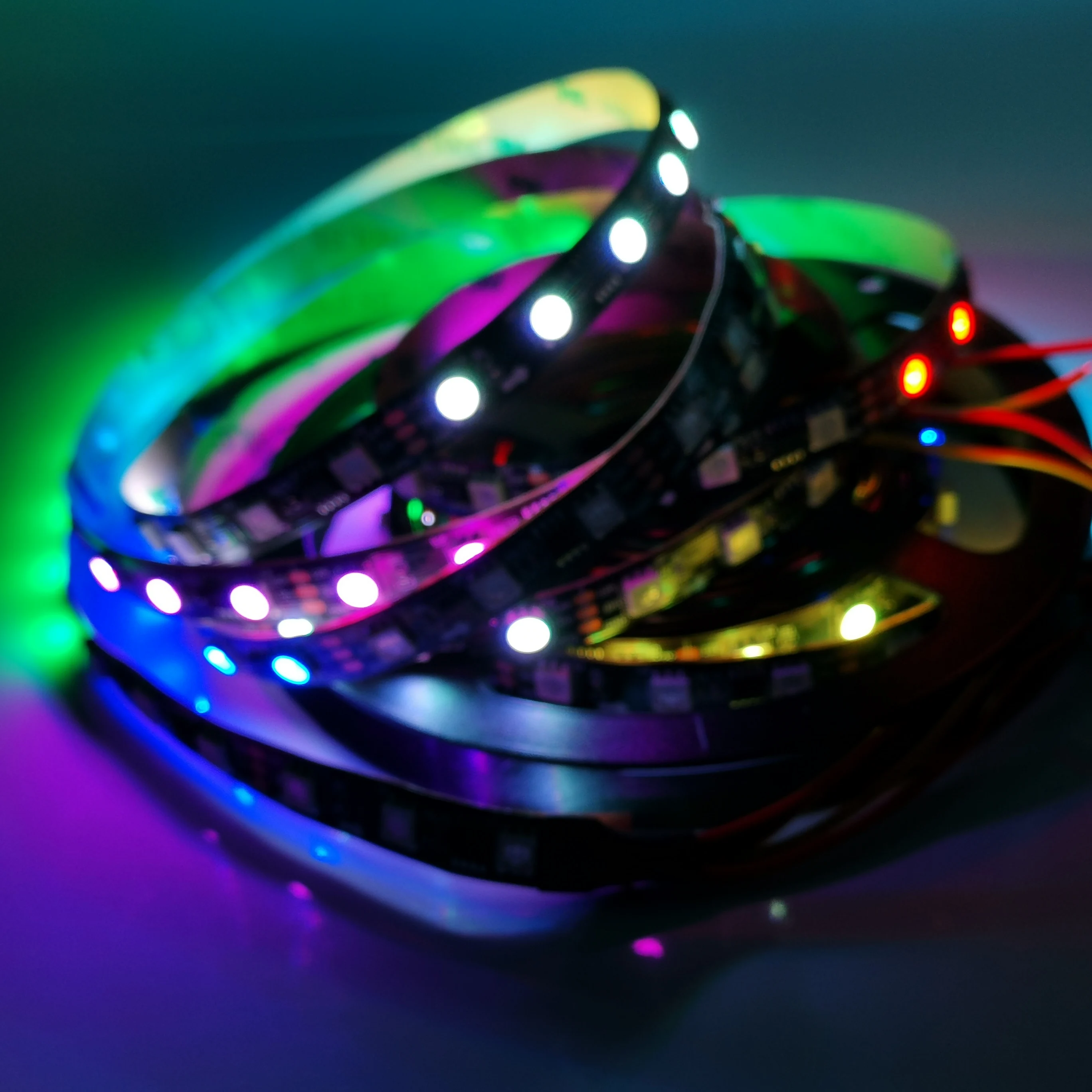 Белый/Черный Pcb WS2811 ширина pcb 10 см гибкие программируемые rgb Светодиодные полосы