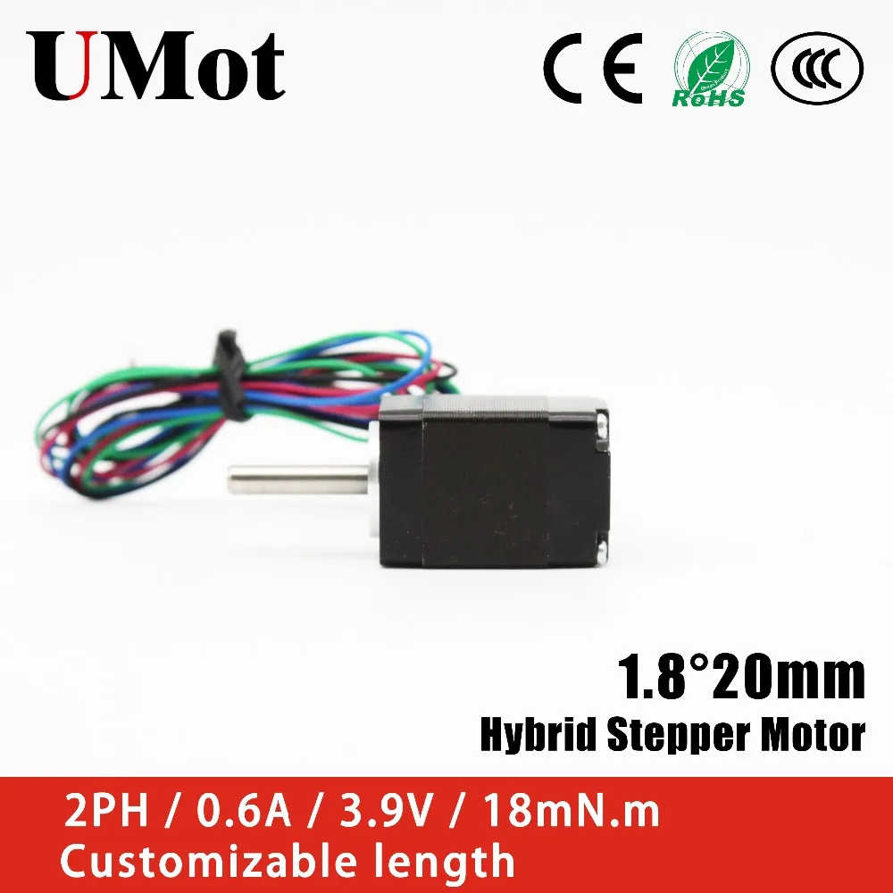 

Nema8 Stepper Motor 2PH 0.6A 18m.Nm 20mm Mini Nema 8 Stepper Motor Used with UM242 stepper motor driver for CNC Routers