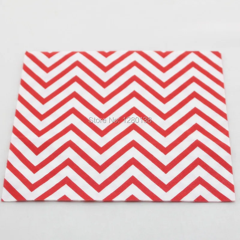 Шеврон в полоску 1000 шт./лот красные бумажные салфетки горошек для украшения