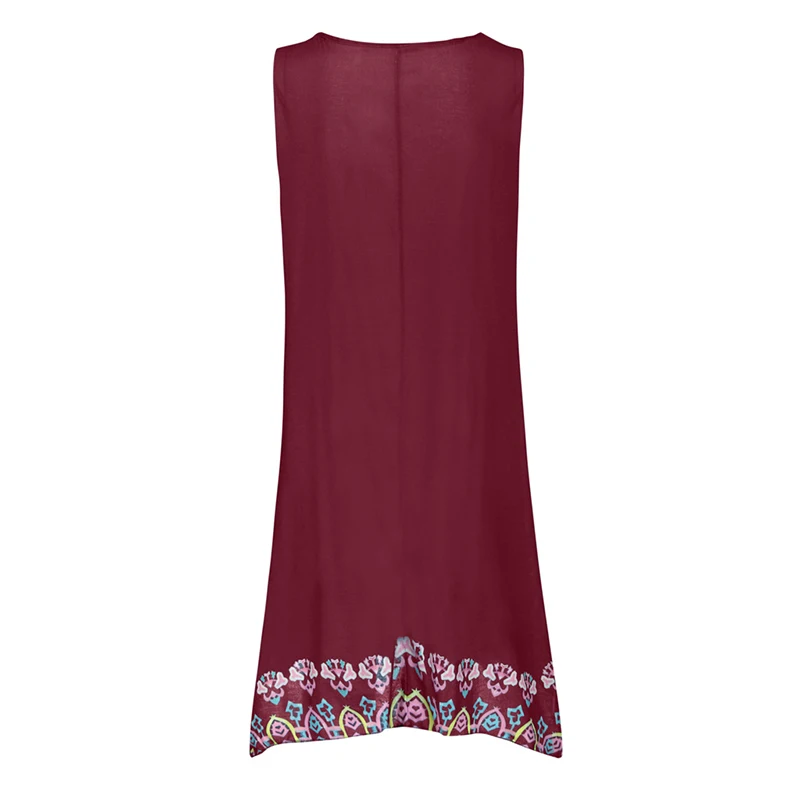 Женское платье без рукавов с v-образным вырезом облегающее стрейч принтом