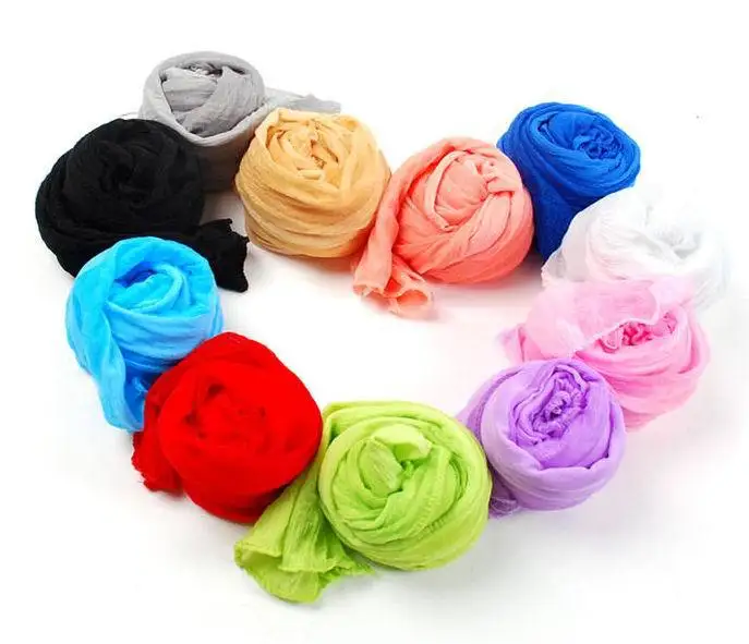 60 дюймов для женщин и девочек яркие цвета Длинный мягкий шелковый шарф накидка