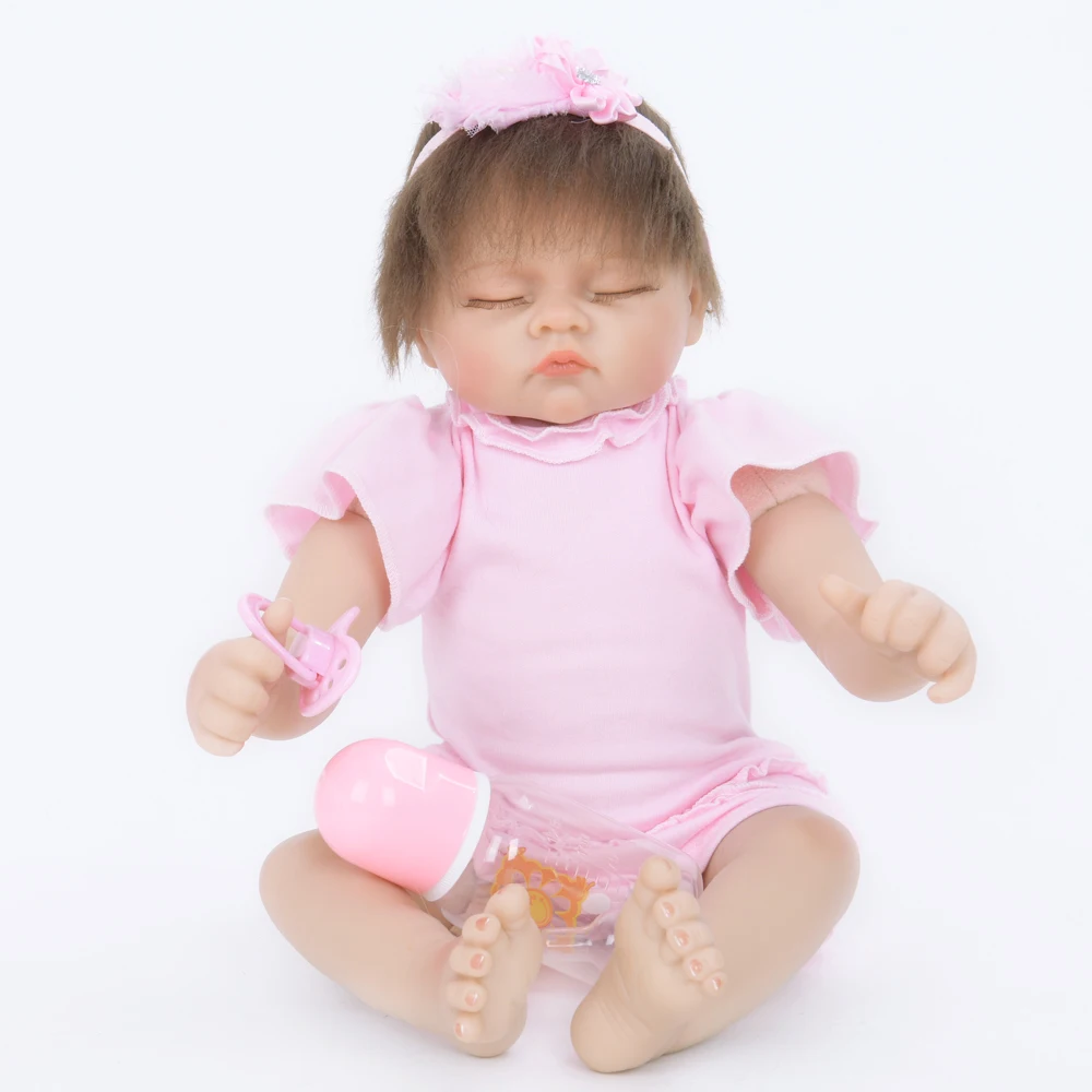 22 &quotхит продаж дешевые мягкие хлопковые реалистичные куклы Bebe для девочек