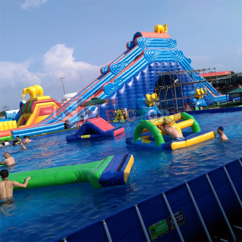 Koop Groot Aantal Producten Voor Koop Kinderen Waterpark Opblaasbare Glijbaan