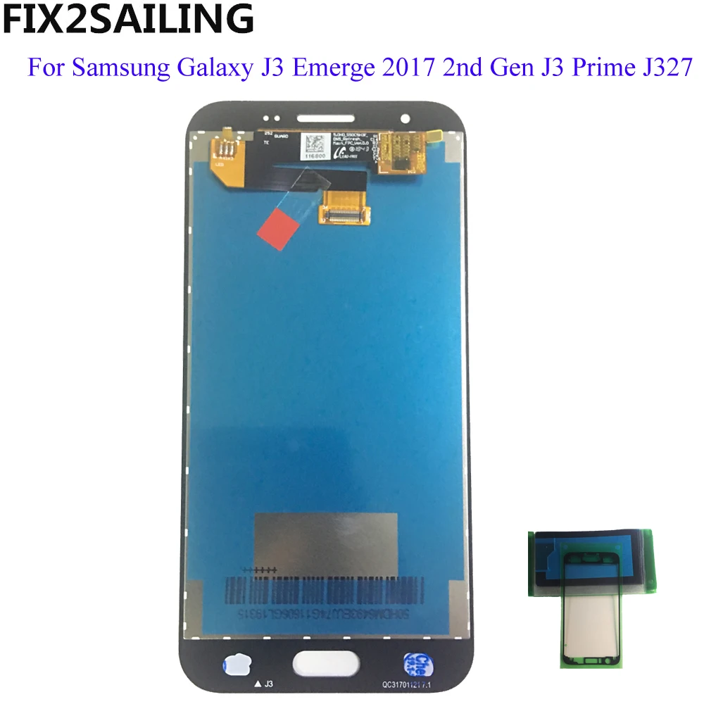 Lcd для SAMSUNG GALAXY J327 LCD J3 Prime 2017 Emerge 2nd j327W J327V J327T J327P дисплей сенсорный экран сборка