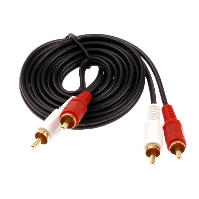 AV аудио видео кабель для подключения динамиков DVD HDTV Hi Fi Theatre. 2rca 2rca. Длина 1.5 3 5 10 15
