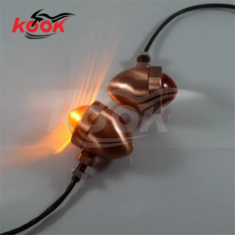 В наличии 3 цвета линзы в стиле ретро Бронзовый Цвет Пуля Сигнал поворота для